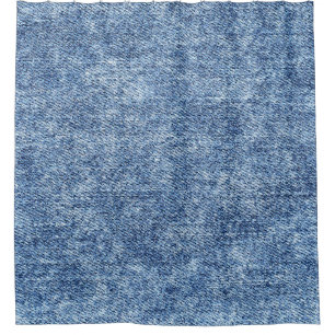 Säure waschen blaue Denim, nah-up Textur. Duschvorhang
