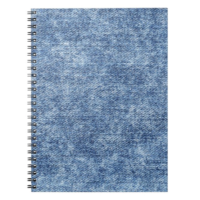 Säure waschen blaue Denim, nah-up Textur. Notizblock (Vorderseite)