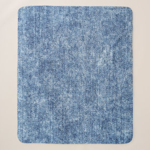 Säure waschen blaue Denim, nah-up Textur. Sherpadecke