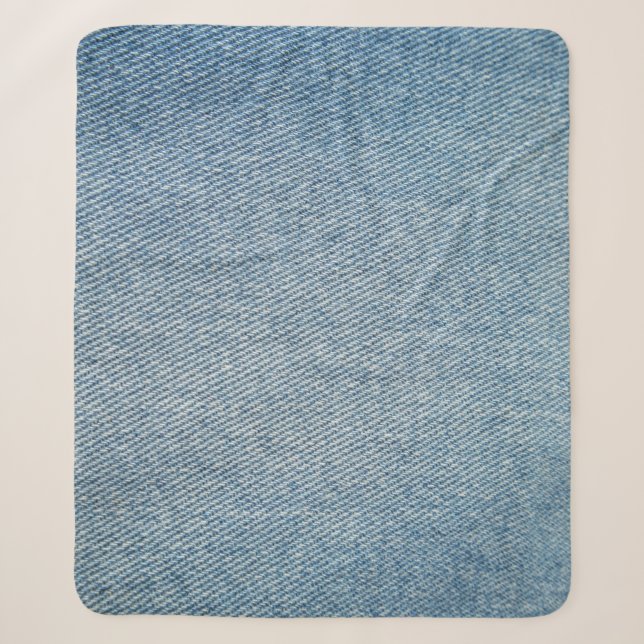 Säure waschen blaue Jeans, Denim Textur. Sherpadecke (Vorderseite)