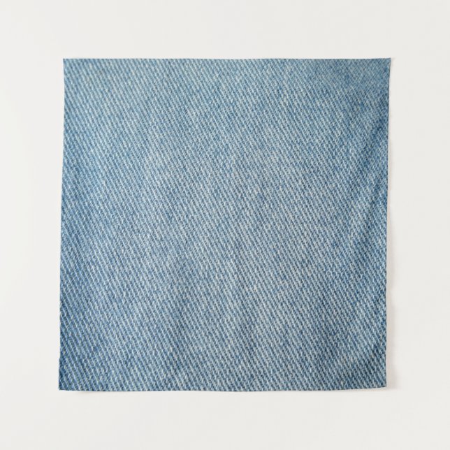 Säure waschen blaue Jeans, Denim Textur. Wandteppich (Vorderseite)
