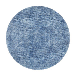 Säuregewaschenes blaues Denim, Nahaufnahme-Textur. Schneidebrett
