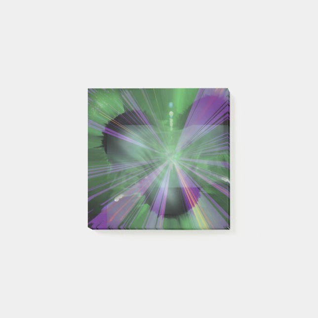 Säuregrün Post-it Klebezettel (Vorderseite)