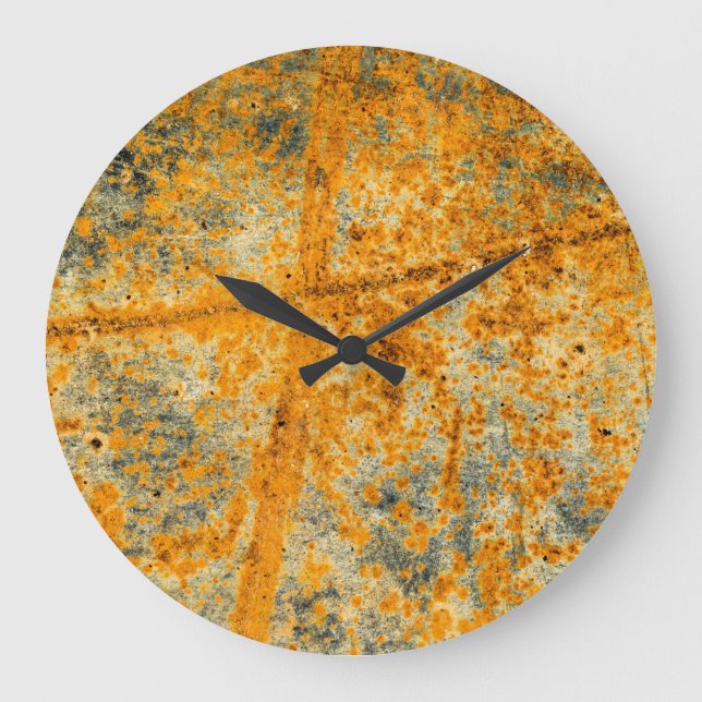 Säurerostpfade Große Wanduhr (Vorderseite)
