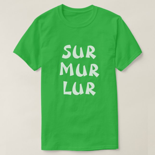 saures Nickerchen in norwegisch-grün T-Shirt (Design vorne)