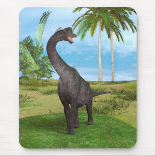 Sauropode-Dinosaurier in einer tropischen prähisto Mousepad