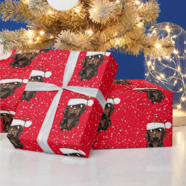 Sausage Hund Weihnachtswrapping Papier Geschenkpapier