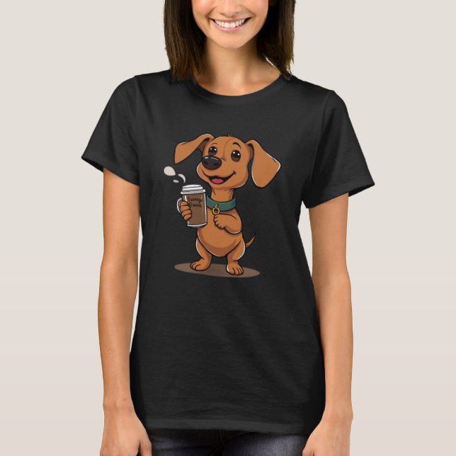 Sausage power Mini dachshund  T-Shirt (Vorderseite)