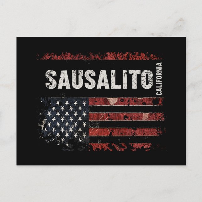 Sausalito California Postkarte (Vorderseite)