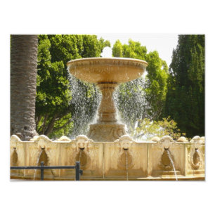 Sausalito Fountain California Travel Fotografy Fotodruck