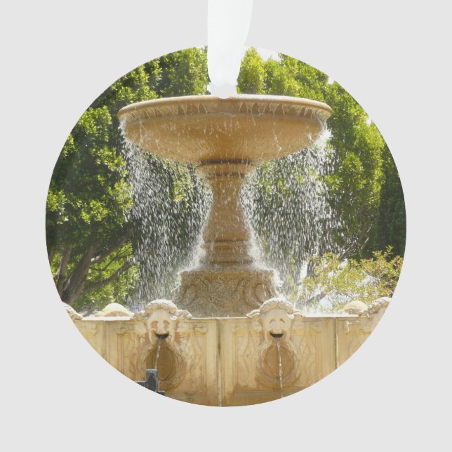 Sausalito Fountain California Travel Fotografy Ornament (Vorderseite)