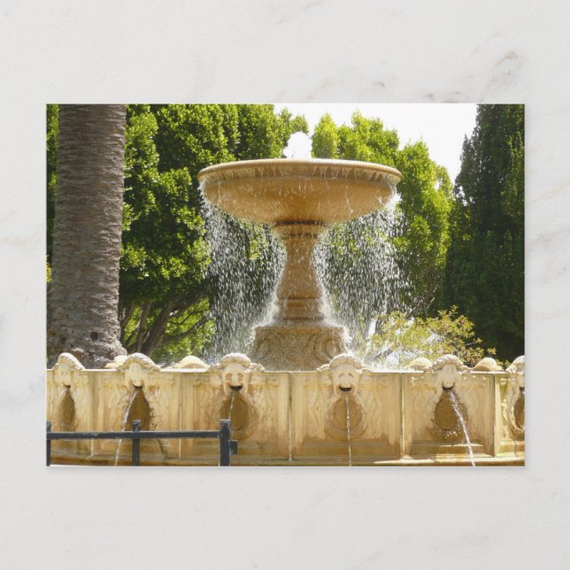 Sausalito Fountain California Travel Fotografy Postkarte (Vorderseite)