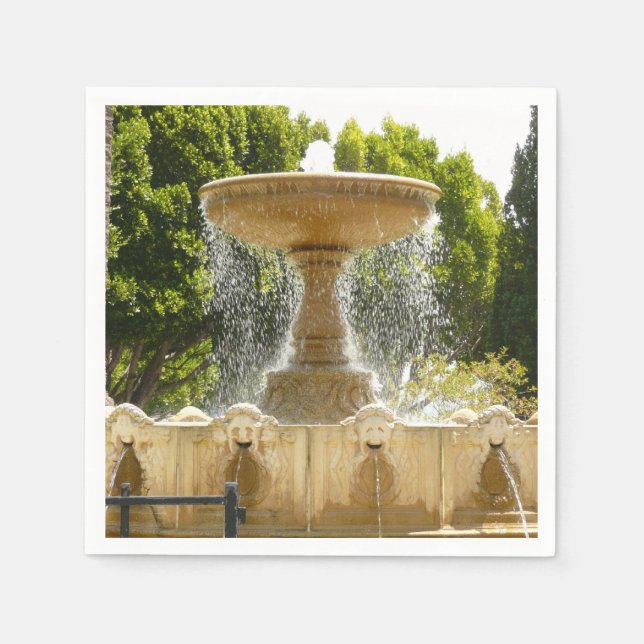 Sausalito Fountain California Travel Fotografy Serviette (Vorderseite)