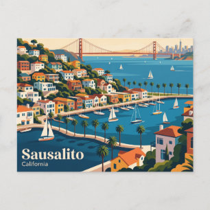 Sausalito Kalifornien Postkarte