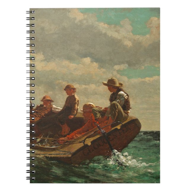 Sausen herauf (ein angemessener Wind) 1873-76 Notizblock (Vorderseite)