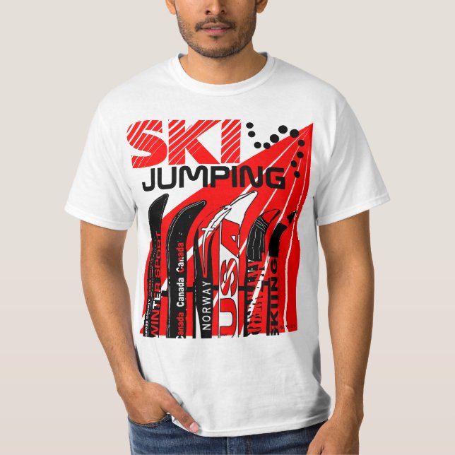 Saut à ski Hiver Sport Snowblade T-shirt (Devant)