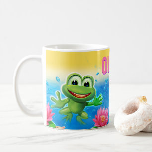 Saut de la tasse en céramique NOMMÉE faite sur