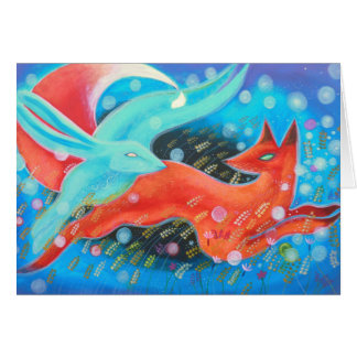 Saut du Fox avec des lièvres