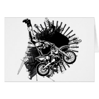 Saut grunge de motocross