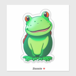 Sauter dans le plaisir avec la grenouille Sticker