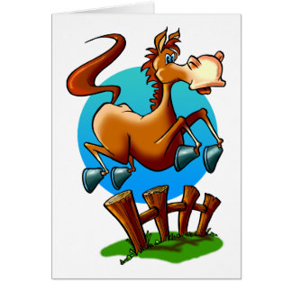 Sauter de poney de bande dessinée