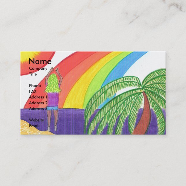 Sautez pour la joie ! Modèle de carte de visite (Devant)