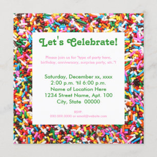Sautiner les invitations de la fête