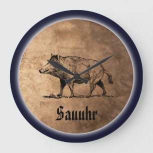 Sauuhr Große Wanduhr