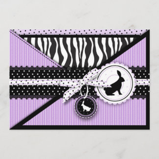 Sauvage au sujet de la carte d'invitation de