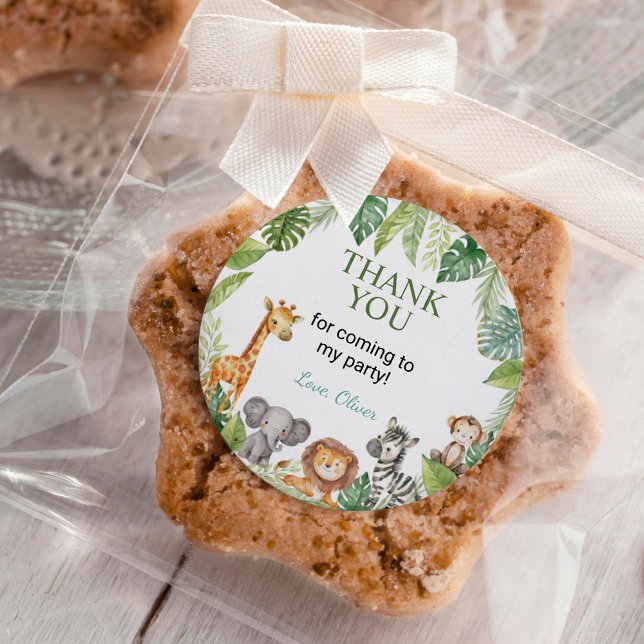 Sauvage Un Safari Animaux Anniversaire Sticker Fav (Créateur téléchargé)