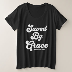 Sauvé Par Les Éphésiens De Grâce 2:8-9 T-Chemise S