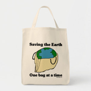 Sauvegarde du sac fourre-tout organique à la terre