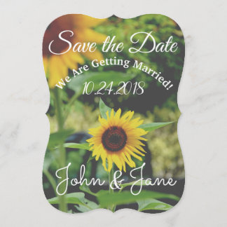 Sauver la Date Invitation de Mariage Tournesol