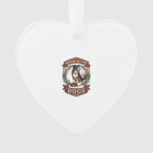 Sauver tous les chiens Couronne florale ruban pour