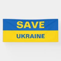 Sauvez la bannière du drapeau ukrainien