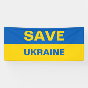 Sauvez la bannière du drapeau ukrainien