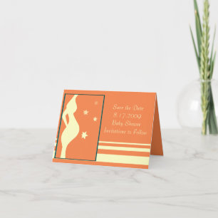 Sauvez la carte de baby shower de date