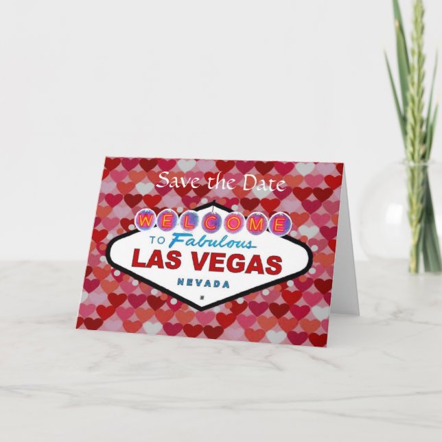 Sauvez la carte de Saint-Valentin de Las Vegas de (Devant)