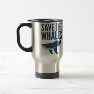 Sauvez la tasse de voyage de baleines