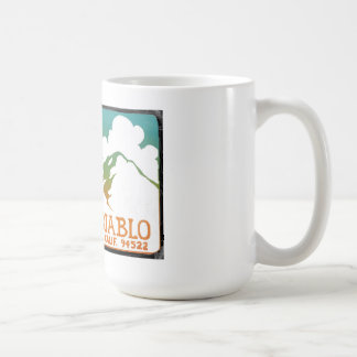 Sauvez la tasse vintage de logo de Diablo de bâti