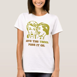 Sauvez le bébé de dames d'arbres - T-shirt de