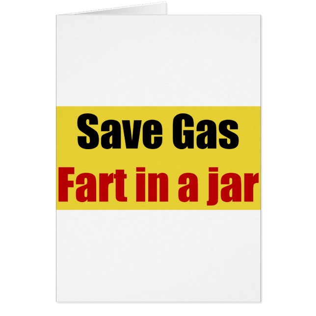 Sauvez le pet de gaz dans un pot (Devant)