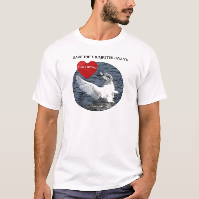 Sauvez le T-shirt de cygnes (Devant)