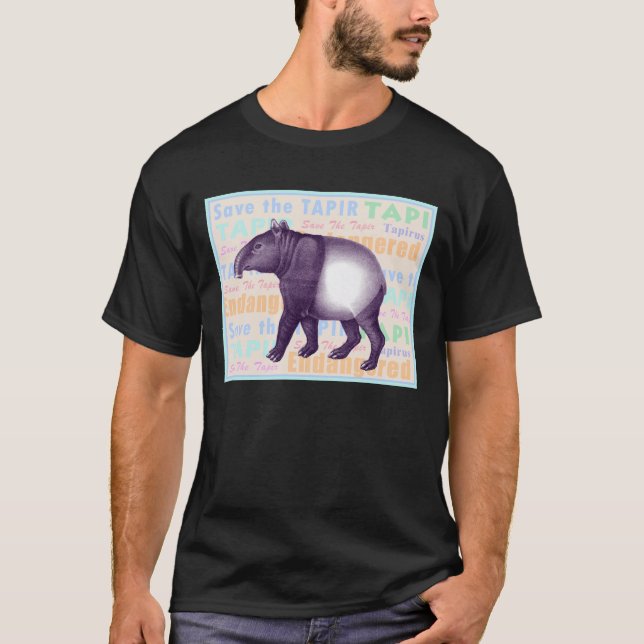 Sauvez le T-shirt de tapir (Devant)