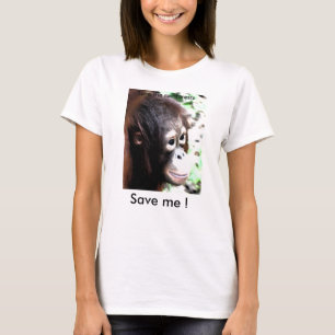 Sauvez le T-shirt d'orang-outan