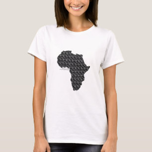 Sauvez le T-shirt potelé de l'Afrique de licorne