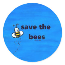 Sauvez les abeilles autour des autocollants