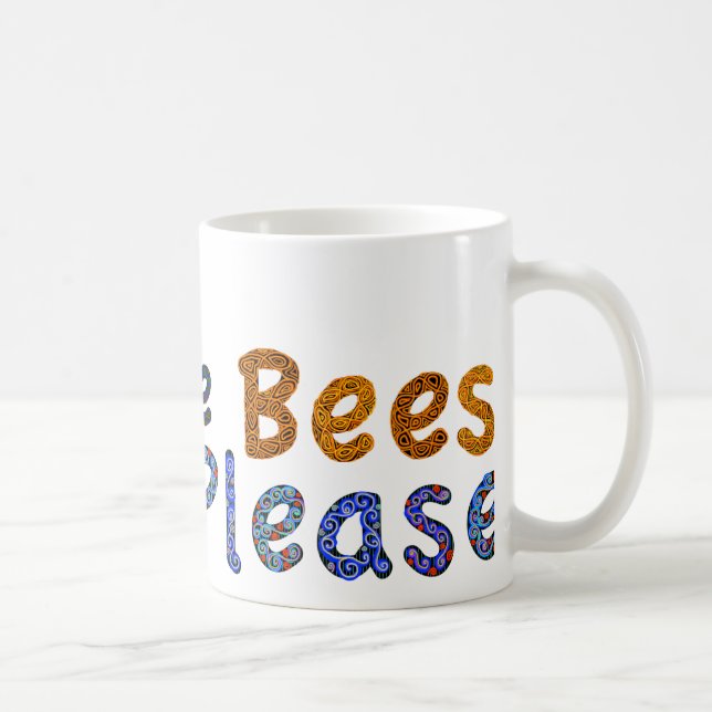 Sauvez les abeilles satisfont la tasse de café (Droite)