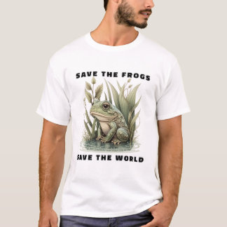 Sauvez Les Grenouilles Sauvez Le Monde T-shirt