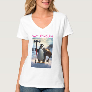 "Sauvez les pingouins : T-shirt écologique"